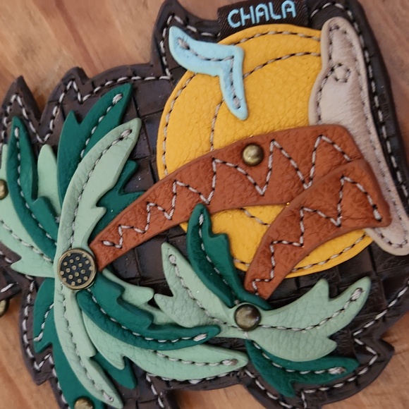 Chala palmtree keyring fob/purse charm - Picture 3 of 6